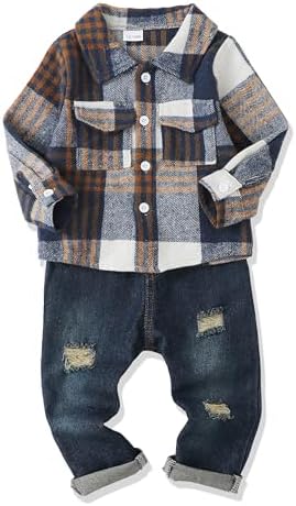 Одежда Renotemy для маленьких мальчиков, джинсовая одежда, толстовка с капюшоном для младенцев, джинсовая одежда для маленьких мальчиков Renotemy