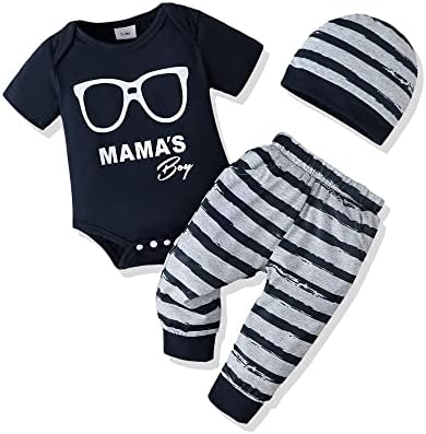 NZRVAWS, одежда для маленьких мальчиков, наряд для новорожденных мальчиков, комбинезон с буквенным принтом, длинные штаны, комплект, шапка, одежда для малышей NZRVAWS