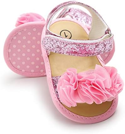 COSANKIM Летние сандалии для маленьких девочек с цветочным узором на мягкой подошве для новорожденных, модельные туфли для кроватки для первых ходунков COSANKIM