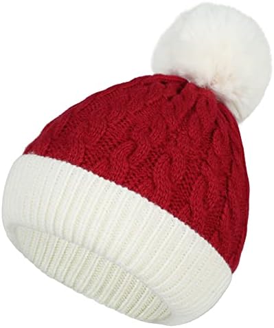 Duro Baby Santa Hat вязаная детская рождественская шапка унисекс для новорожденных шапки Санта-Клауса зимняя рождественская шапка-бини Durio