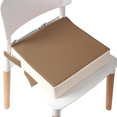 E1F1NN DOT Детское сиденье-подставка для обеденного стола, кухонный стул (материал ПУ), портативное детское сиденье-подставка с пряжками безопасности, высокая подушка для путешествий с нескользящим дном E1F1NN DOT