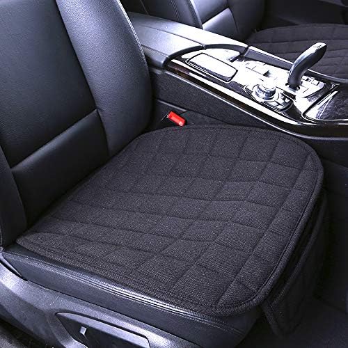 Чехол на автомобильное сиденье Suninbox, льняная нижняя подушка автомобильного сиденья, охлаждающая подушка автомобильного сиденья, дышащее вентилируемое переднее сиденье [серое переднее сиденье] Suninbox