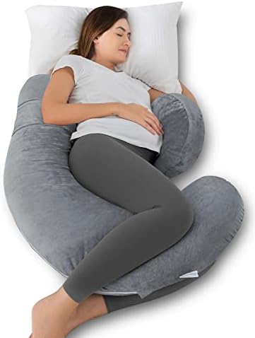 Подушки для сна QUEEN ROSE, очень мягкая подушка для беременных, F-образная подушка для тела, двусторонний серый QUEEN ROSE