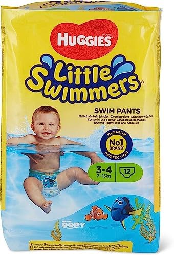 Одноразовые штаны для плавания Huggies Little Swimmers, маленькие (15–34 фунта), 12 шт. Huggies