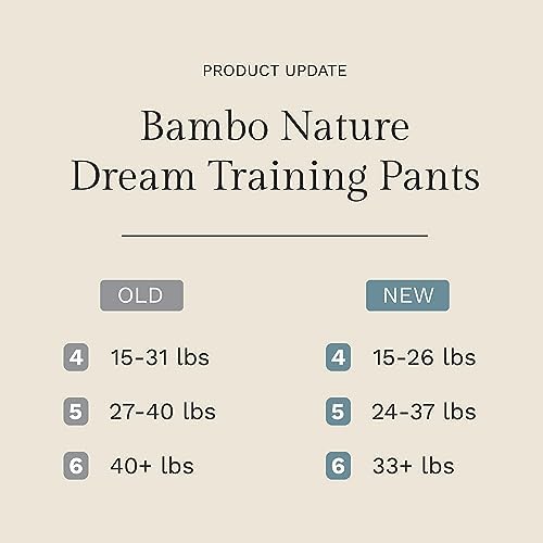 Bambo Nature Premium Training Pants (SIZES 4 TO 6 AVAILABLE), Size 5, 100 Count Bambo Nature