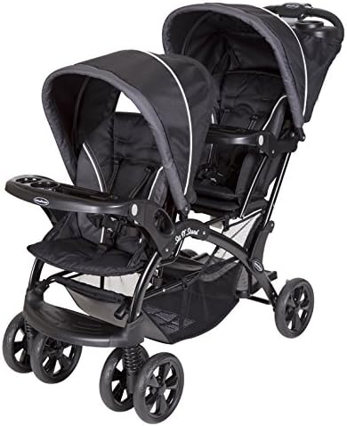 Двойная коляска Baby Trend Sit and Stand, Onyx и детское автокресло EZ-Lift™ 35 Plus, Dash Black Baby Trend