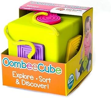 Fat Brain Toys OombeeCube — удобный в путешествии сортировщик фигур для младенцев и малышей Fat Brain Toys