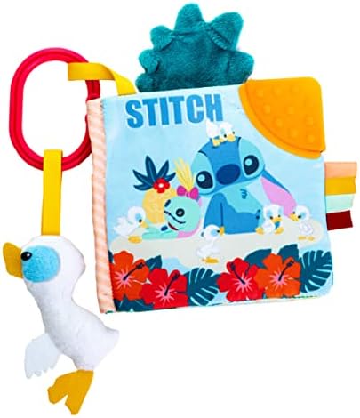 Мягкая книжка KIDS PREFERRED Disney Baby Lilo & Stitch: мягкая книжка Stitch ON-The GO, синяя, средний размер KIDS PREFERRED
