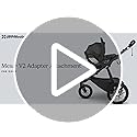 UPPAbaby Adapters for Ridge / Compatible with Aria, Mesa V2, Mesa Max, and Bassinet / Quick + Secure Attachment / 1 Pair UPPAbaby