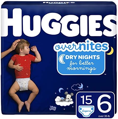 Подгузники HUGGIES OverNites, размер 6, 15 кар., подгузники на ночь (упаковка может отличаться) Huggies