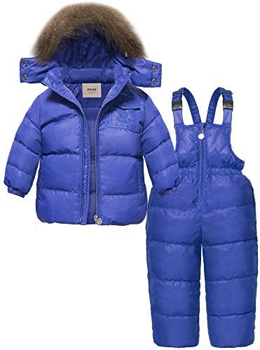 Зимний зимний комбинезон ZOEREA для девочек, комплекты детской одежды, зимняя куртка на утином пуху с капюшоном + брюки, зимний комбинезон для мальчиков унисекс для малышей ZOEREA