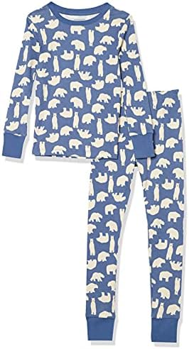 Amazon Essentials Unisex Babies, Toddlers and Kids' Snug-Fit Cotton Pajama Sleepwear Sets, Multipacks Amazon Essentials