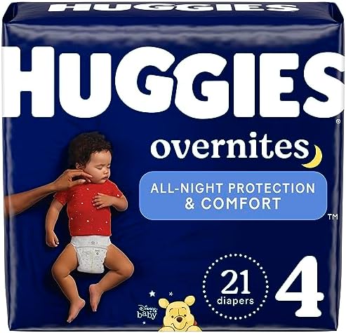 Nighttime Baby Diapers Size 4, 21 Ct, Huggies Overnites Huggies