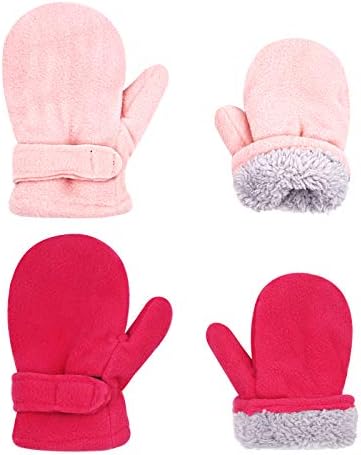BAVST Baby Toddler Winter Mittens Girls Warm Fleece Lined Gloves Kids Sherpa Lined Mittens for Boys BAVST