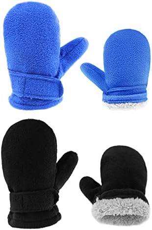 BAVST Baby Toddler Winter Mittens Girls Warm Fleece Lined Gloves Kids Sherpa Lined Mittens for Boys BAVST