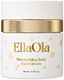 ELLAOLA 96-часовой глубоко увлажняющий детский крем для лица для сухой, склонной к экземе и чувствительной кожи — органический лосьон для ежедневного использования, питает и увлажняет, без отдушек | 1,7 эт. унция EllaOla