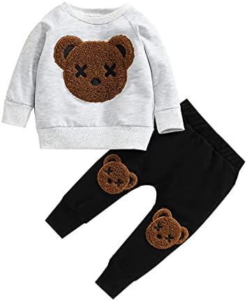Детская осенне-зимняя одежда для маленьких девочек, вязаный пуловер с длинными рукавами, толстовка, топ и штаны, комплект одежды из 2 предметов RSRZRCJ