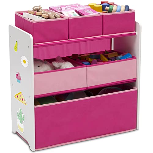 Органайзер для игрушек Delta Children Design and Store на 6 ящиков, белый/розовый Delta Children