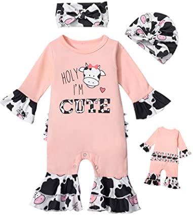 AGAPENG Одежда для новорожденных девочек, комбинезоны для маленьких девочек, комбинезон с рюшами в стиле бохо, детский комбинезон с расклешенным низом, зимняя одежда для маленьких девочек AGAPENG
