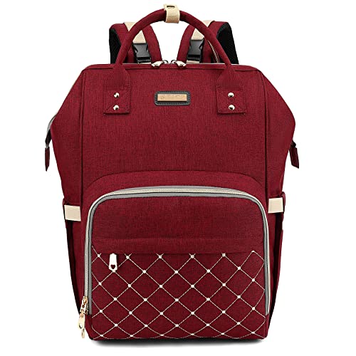 Рюкзак для подгузников для женщин, детские сумки для девочек, сумка для подгузников с пеленальной подушкой и изолированными карманами (темно-серый + светло-серый) GAIVP