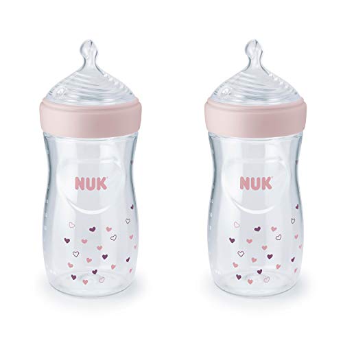 Детская бутылочка NUK Simply Natural с SafeTemp, 5 унций, 2 упаковки, синие звезды NUK