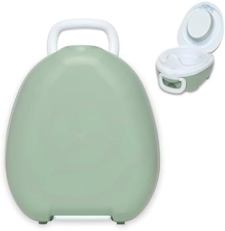 My Carry Potty — дорожный горшок зеленого пастельного цвета, отмеченное наградами портативное сиденье для унитаза для малышей, которое дети могут брать с собой куда угодно My Carry Potty