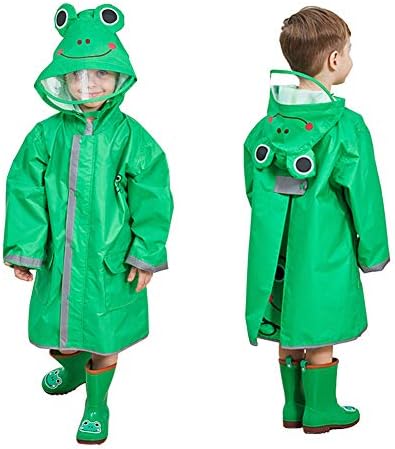 SSAWcasa Дождевик для детей, пончо для малышей с капюшоном, водонепроницаемая куртка-дождевик, детская дождевик с объемным рисунком для девочек и мальчиков SSAWcasa