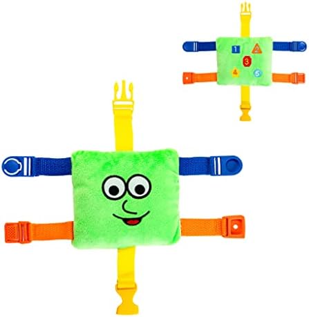 Игрушки с пряжкой - Mini Buster Square - Игрушка для обучающей деятельности - Развитие мелкой моторики - Сенсорное путешествие незаменимо для малышей 1–3 лет Buckle Toys