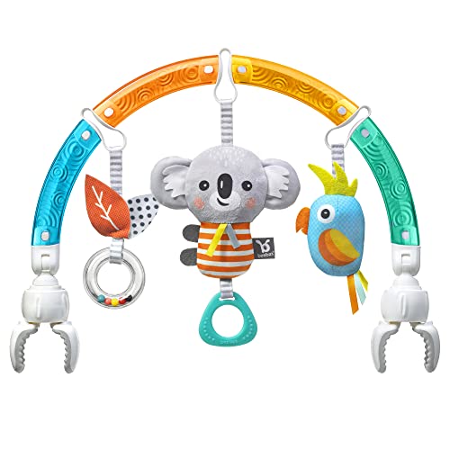 BENBAT Baby Stroller Arch Toy Rainbow Dazzle Friends Play Bar. Fun Newborns Sensory Activity, Adjustable for Bouncers and Car Seat. BENBAT