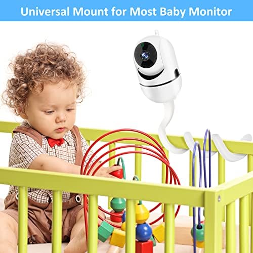 Baby Monitor Mount No Drill Universal Baby Monitor Stand for Crib Flexible Twist Mount Baby Camera Holder Shelf Yonvim