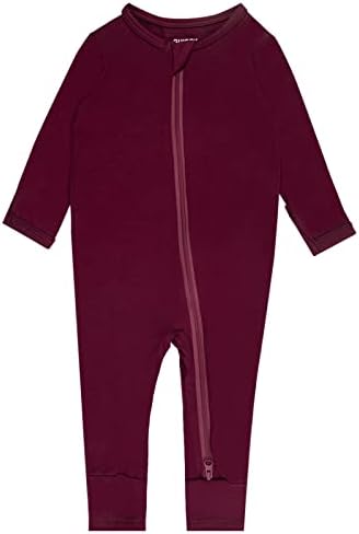GUISBY Комбинезон без ног для малышей, пижама из искусственного шелка, двусторонняя молния и спальное место с длинными рукавами GUISBY