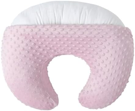 Подушка для кормления и позиционер для грудного вскармливания, ультрамягкие детские подушки для грудного вскармливания для большей поддержки мамы и ребенка, со съемным чехлом премиум-класса Minky (подушка Naked) NIVAVA BABY