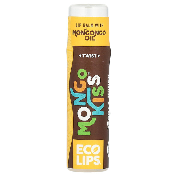 Mongo Kiss, Бальзам для губ, ванильный мед, 0,25 унции (7 г) Eco Lips