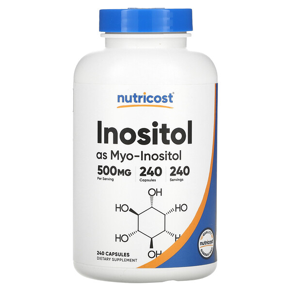 Inositol, 500 mg, 240 Capsules Nutricost