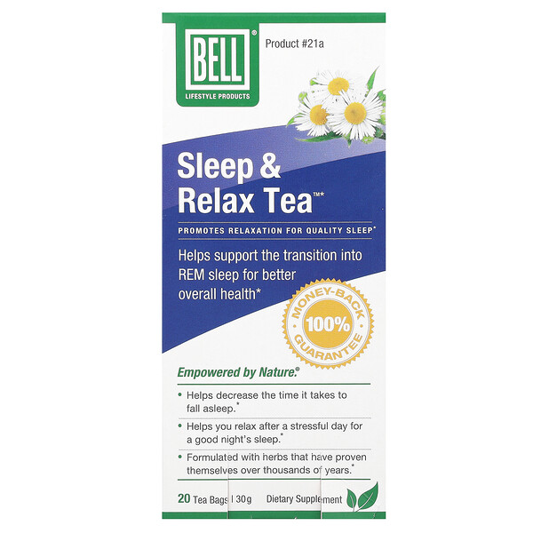 Sleep & Relax Tea, 20 Tea Bags, 30 g Bell Lifestyle