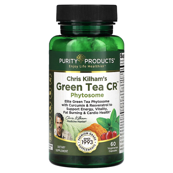 Chris Kilham's Green Tea CR, Phytosome, 60 Vegetarian Capsules Purity Products