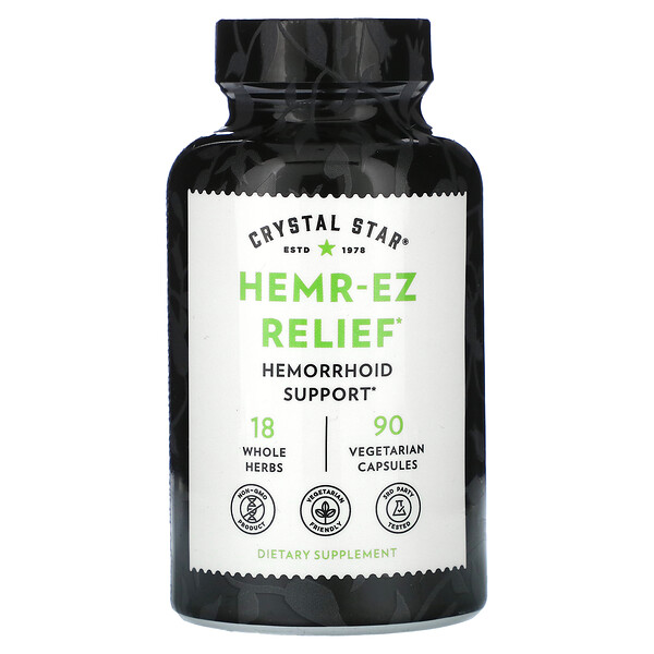 Hemr-Ez Relief, 90 Vegetarian Capsules (Вегетарианские капсулы) Crystal Star