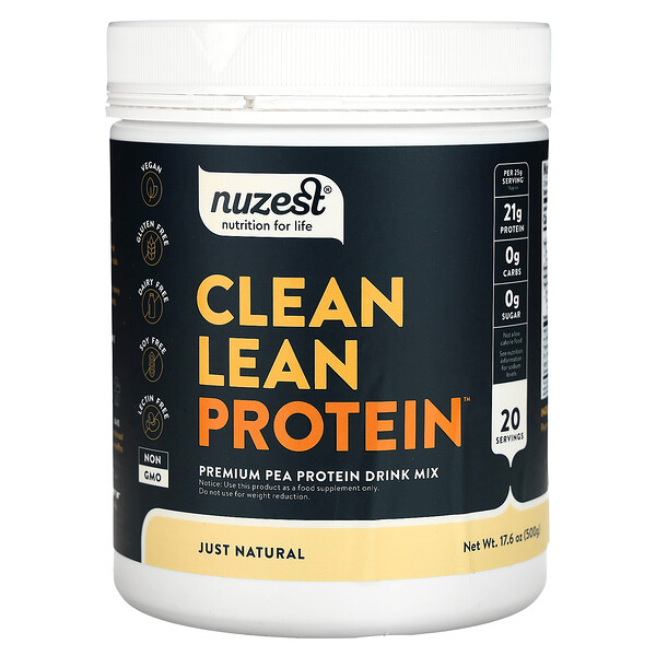 Clean Lean Protein, Just Natural, 17.6 oz (Унции) (500 g) Nuzest