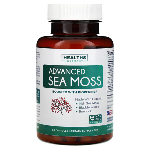 Advanced Sea Moss, 60 Capsules (Капсулы) Healths Harmony