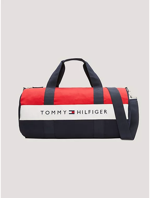 Спортивная сумка из плотной ткани с логотипом Tommy и цветными блоками Tommy Hilfiger