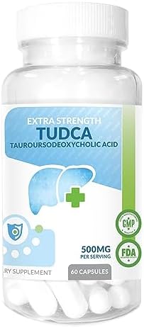 TUDCA (Tauroursodeoxycholic Acid) Liver Support Supplement - 500mg Per Serving - Pure Liver Support & Health - 60 Count EXplicit Supplements