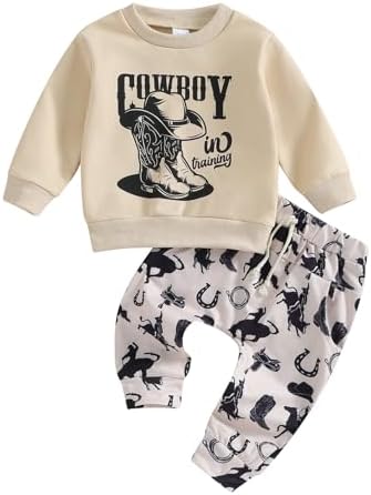 Осенне-зимняя одежда для маленьких мальчиков и девочек, ковбойский свитер, пуловер, топы, шапка/сапоги/штаны кактус, комплект в стиле вестерн Meiweileya
