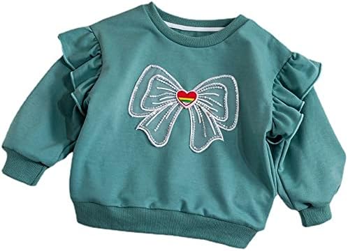 KISBINI Радужный свитер для маленьких девочек, хлопковая одежда с круглым вырезом, наряд для маленьких девочек KISBINI