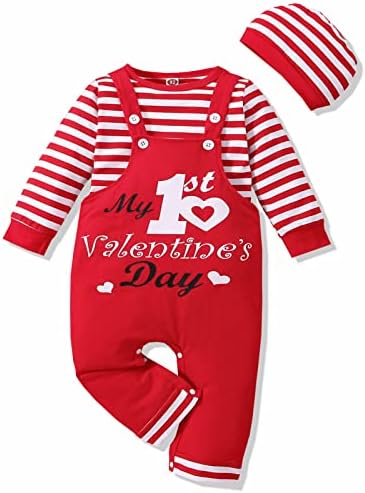 VINUOKER комплект детской джентльменской одежды для первого дня святого Валентина, детский комбинезон, комбинезон из 3 предметов, хлопковый комплект одежды VINUOKER