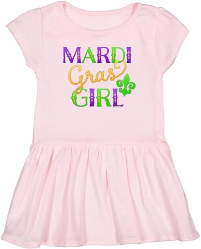 Inktastic Платье Марди Гра для девочек для малышей Inktastic