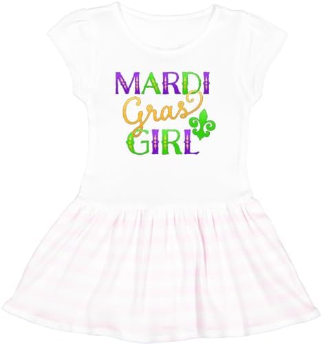 Inktastic Платье Марди Гра для девочек для малышей Inktastic