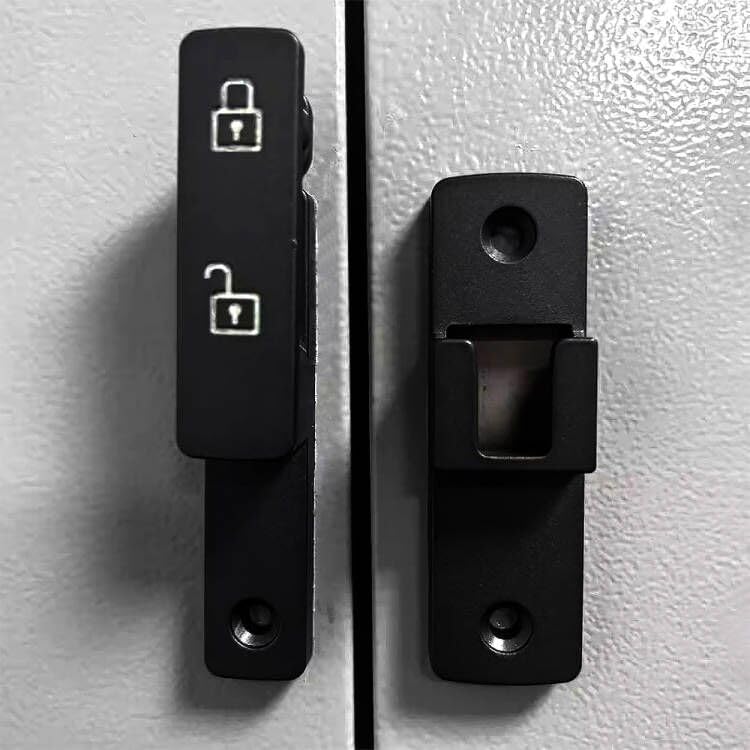 Черные замки для шкафов без ключаЗамки с паролемКомбинированные замки для конфиденциальности и простой установки на односторонние двериШкафыЯщики и двойные двери (черный пароль) KAFENDA