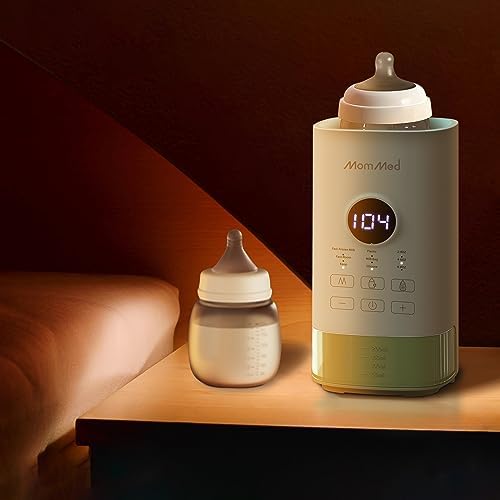 MOMMED Bottle Warmer, Fast Bottle Warmer with Accurate Temperature Control and Automatic Shut-Off,Fast Bottle Warmers for All Bottles with Breastmilk or Formula MOMMED