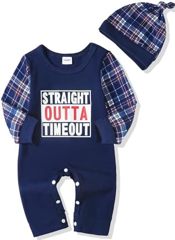 NZRVAWS одежда для новорожденных мальчиков 0, 3, 6, 9, 12 месяцев, комбинезон с буквенным принтом, одежда с длинными рукавами, комбинезон, боди, шляпа NZRVAWS