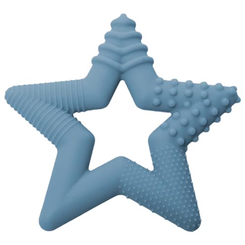 TalkTools Sensory Teeny Teether Star — альтернатива сосанию большого пальца и пустышкам, улучшает моторику полости рта, идеально подходит для детей с сенсорными потребностями, вспомогательные средства для развития полости рта (Ocean) TalkTools